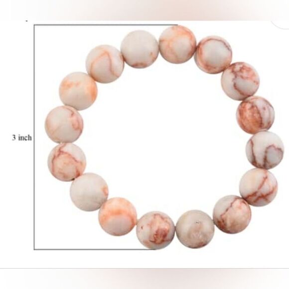 Red Jasper Beaded Bracelet - Picture 9 of 11